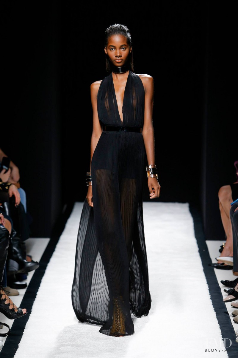 Tami Williams featured in  the Balmain fashion show for Spring/Summer 2015