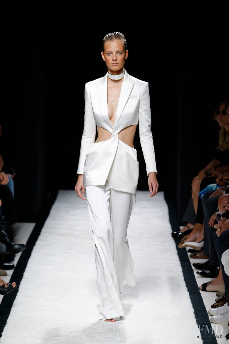 Ine Neefs featured in  the Balmain fashion show for Spring/Summer 2015