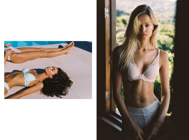 Marie Teissonniere featured in  the New Yorker Lingerie lookbook for Autumn/Winter 2022