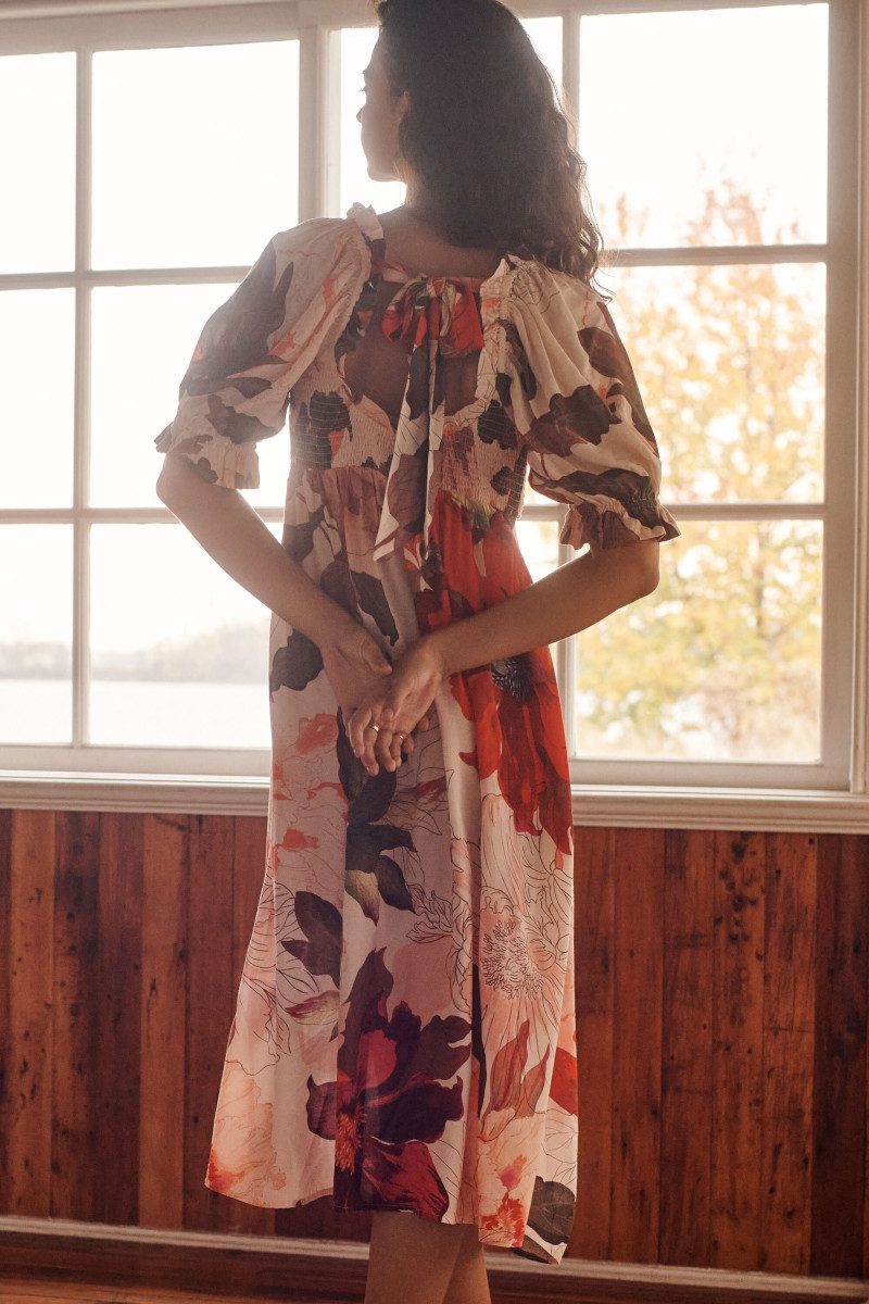 Marie Teissonniere featured in  the Anthropologie catalogue for Winter 2023