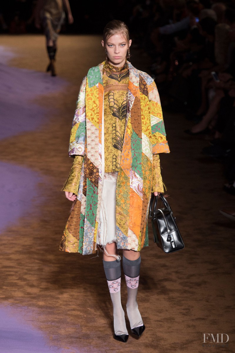 Lexi Boling featured in  the Prada fashion show for Spring/Summer 2015