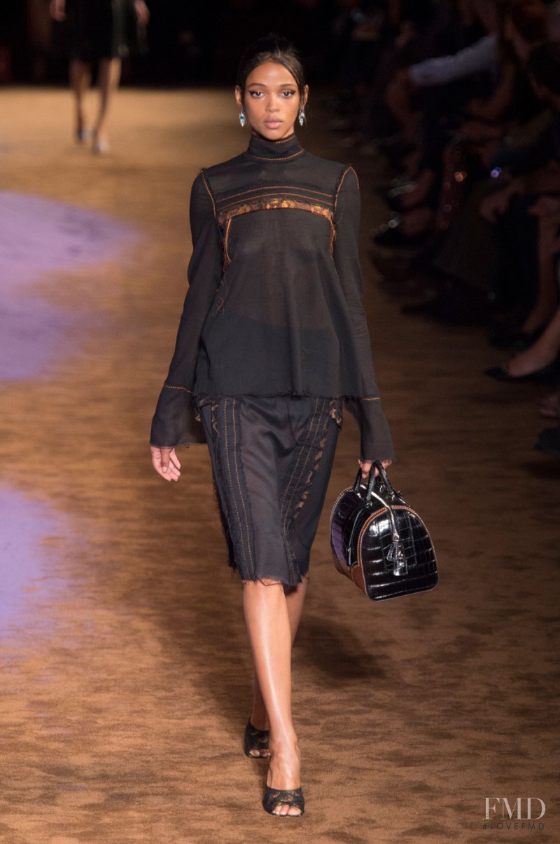 Aya Jones featured in  the Prada fashion show for Spring/Summer 2015