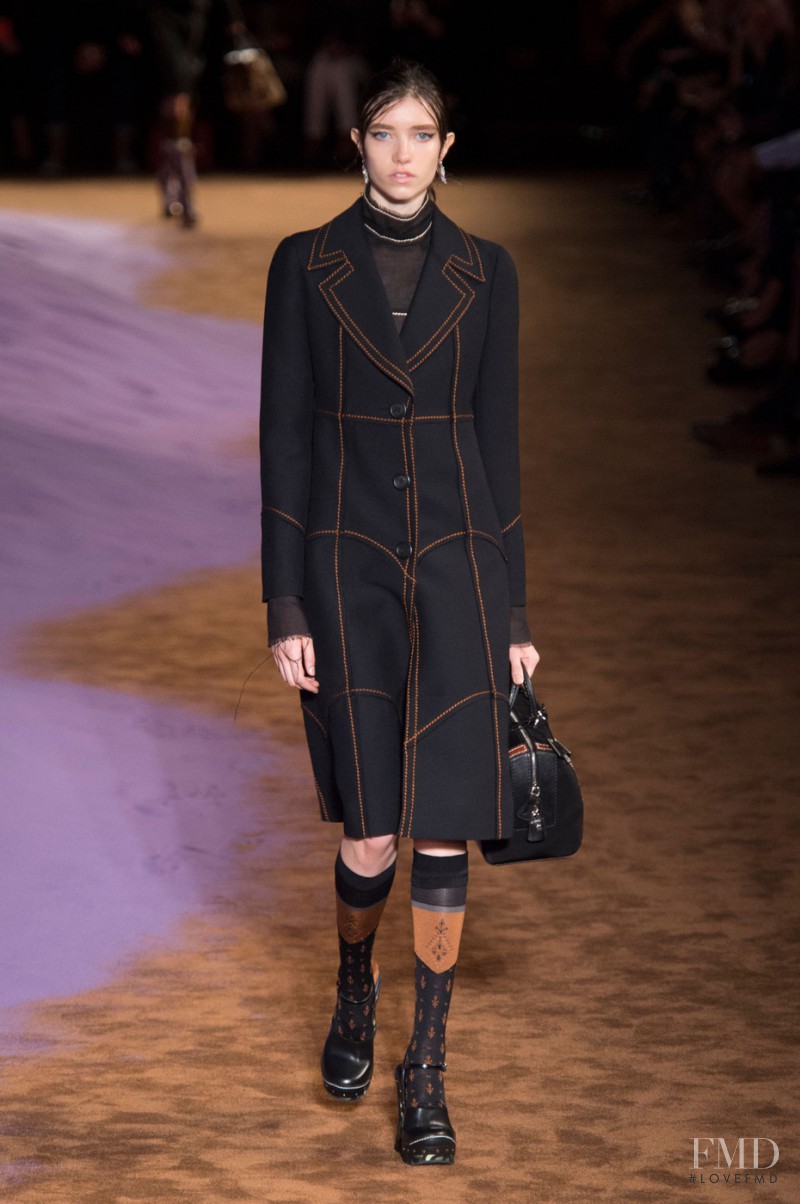 Grace Hartzel featured in  the Prada fashion show for Spring/Summer 2015