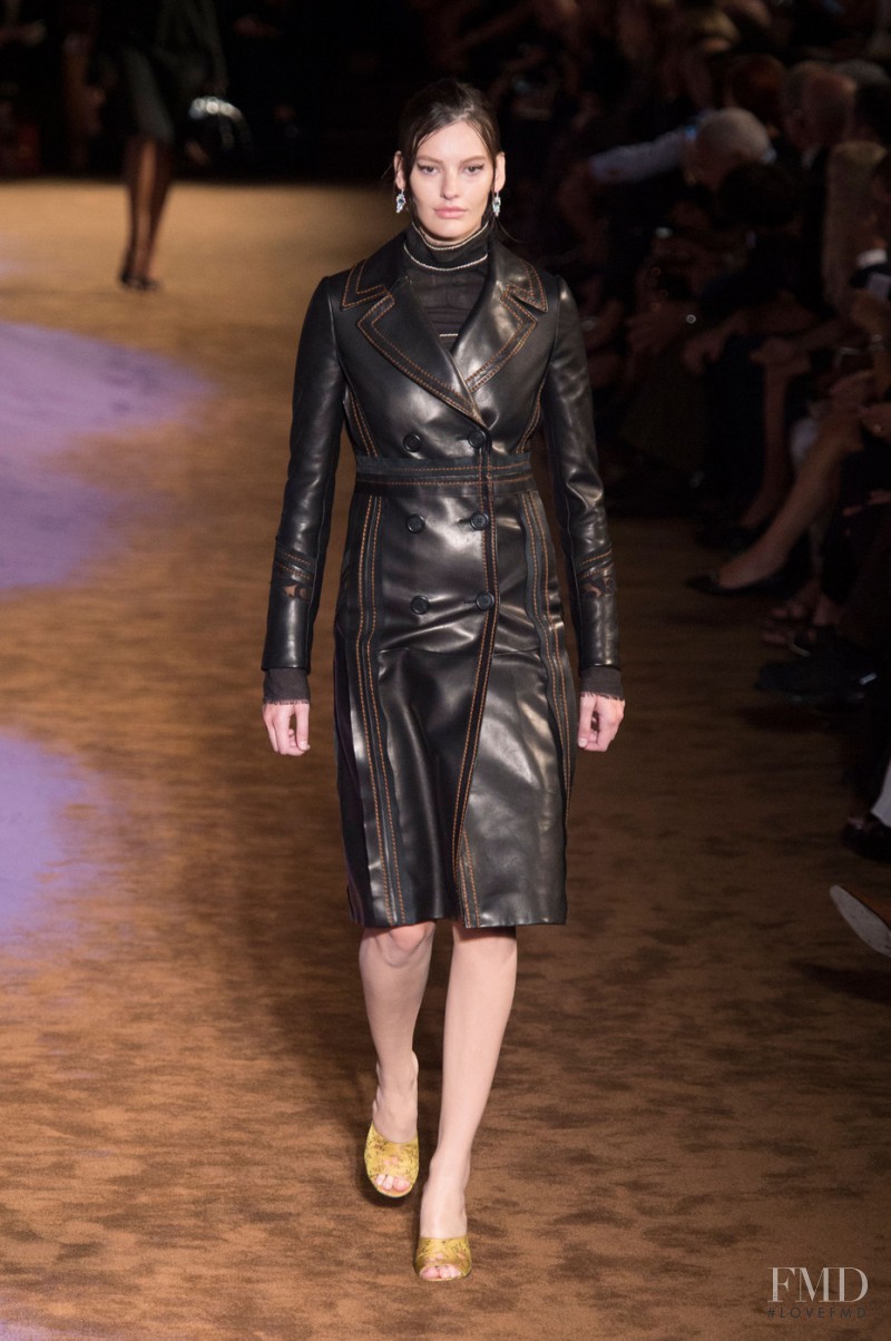 Amanda Murphy featured in  the Prada fashion show for Spring/Summer 2015