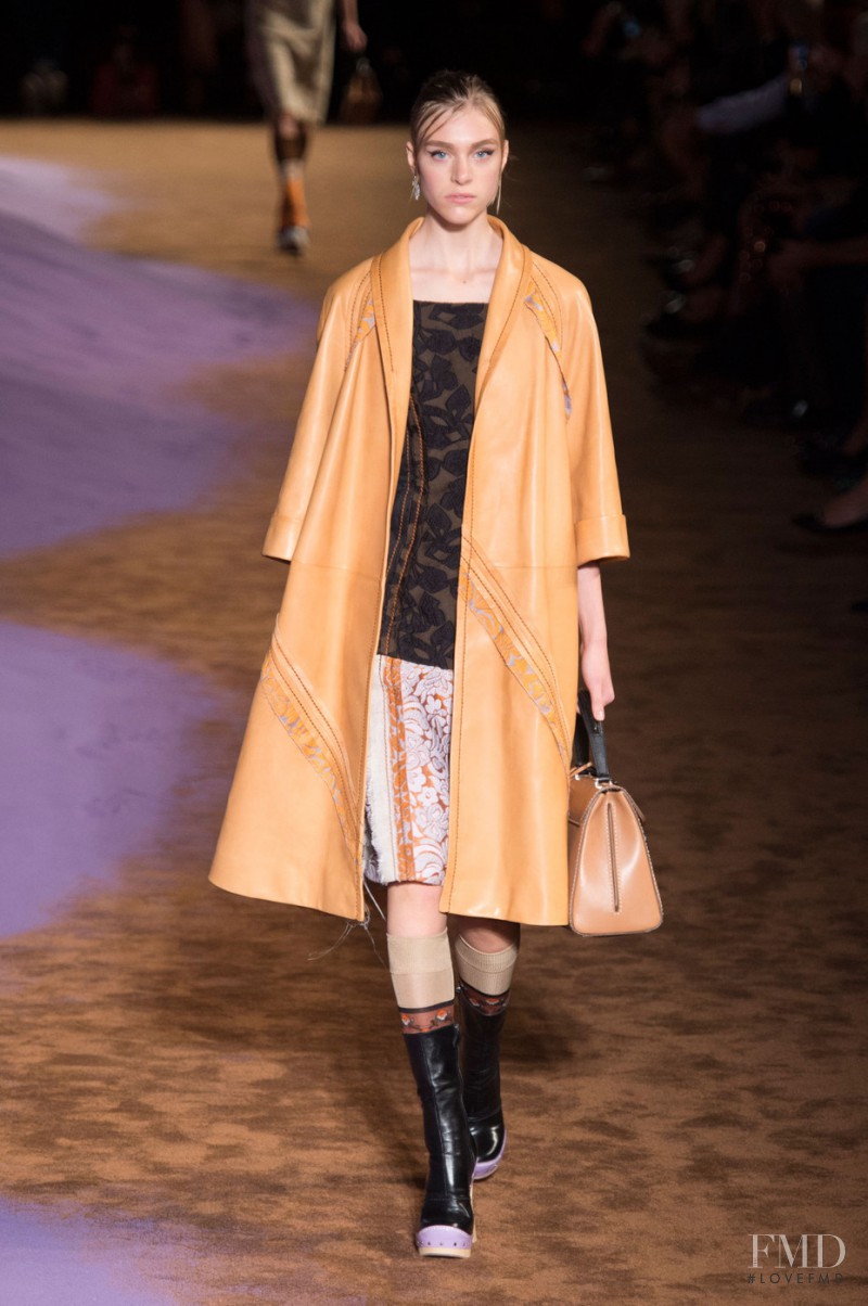 Hedvig Palm featured in  the Prada fashion show for Spring/Summer 2015