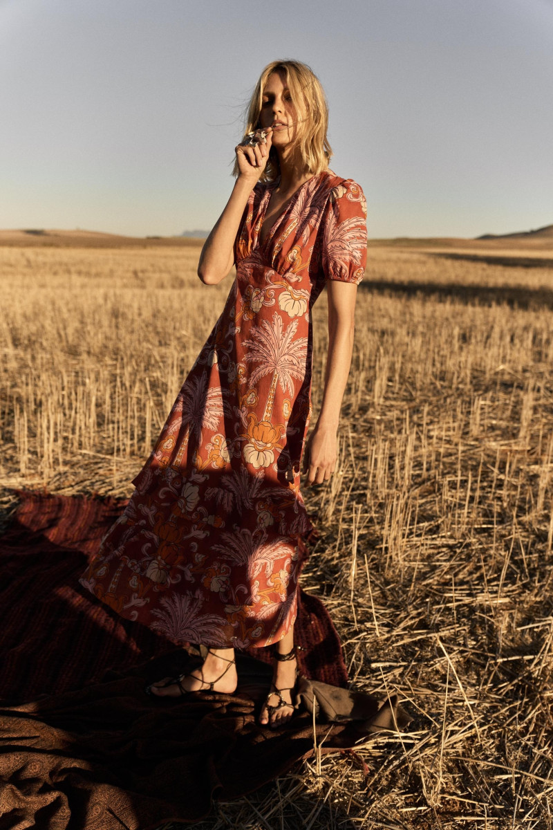 Anja Rubik featured in  the Zara lookbook for Summer 2024