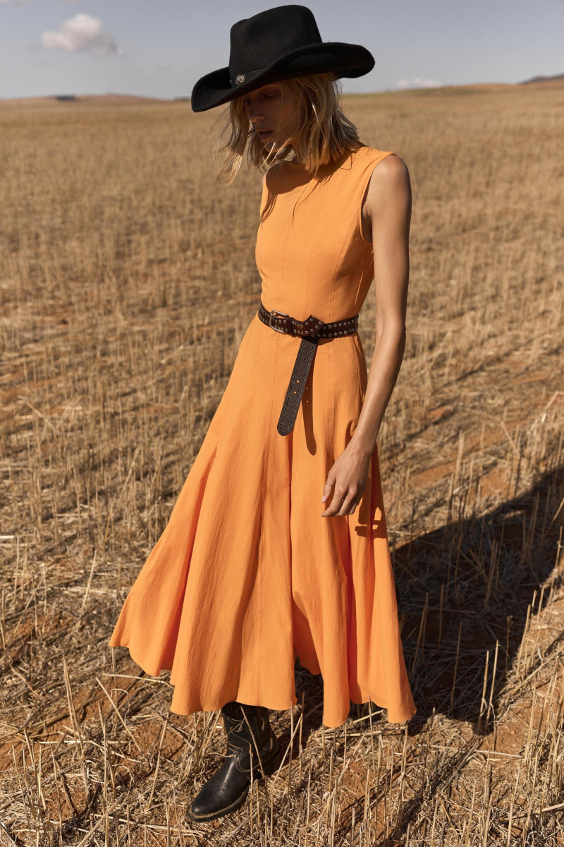 Anja Rubik featured in  the Zara lookbook for Summer 2024