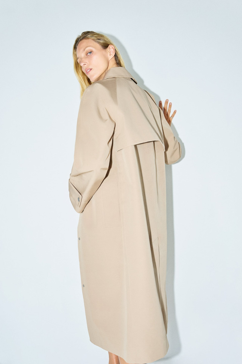 Anja Rubik featured in  the Zara lookbook for Spring 2024