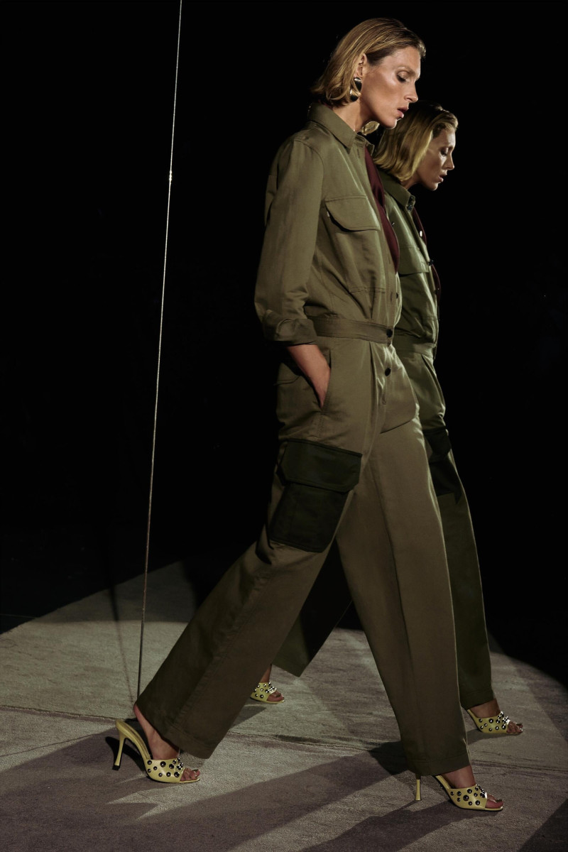 Anja Rubik featured in  the Zara lookbook for Pre-Spring 2023