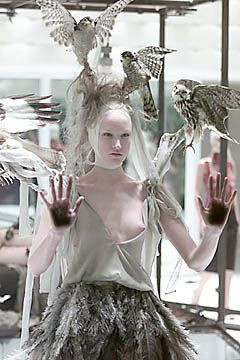 Alexander McQueen fashion show for Spring/Summer 2001