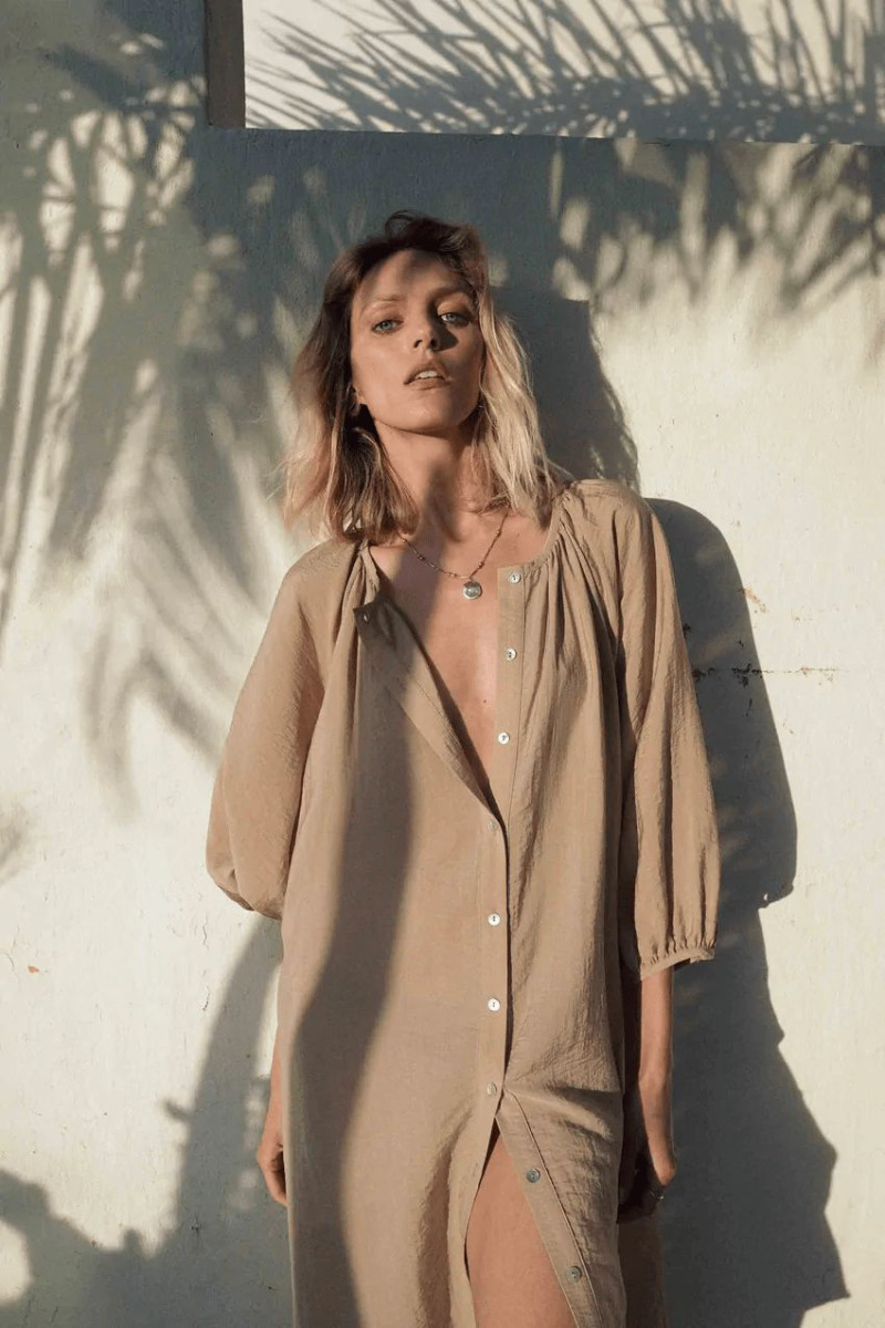 Anja Rubik featured in  the Zara #stayathome  advertisement for Spring 2020