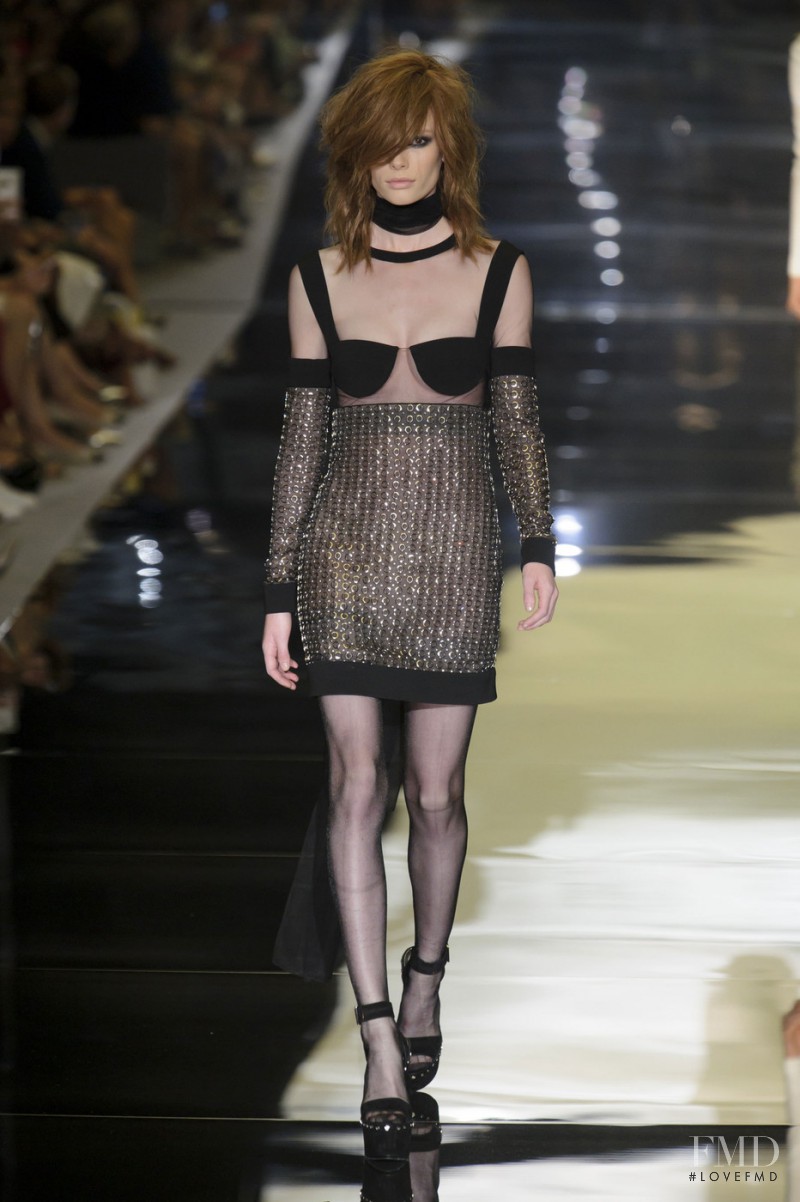 Julia Hafstrom featured in  the Tom Ford fashion show for Spring/Summer 2015