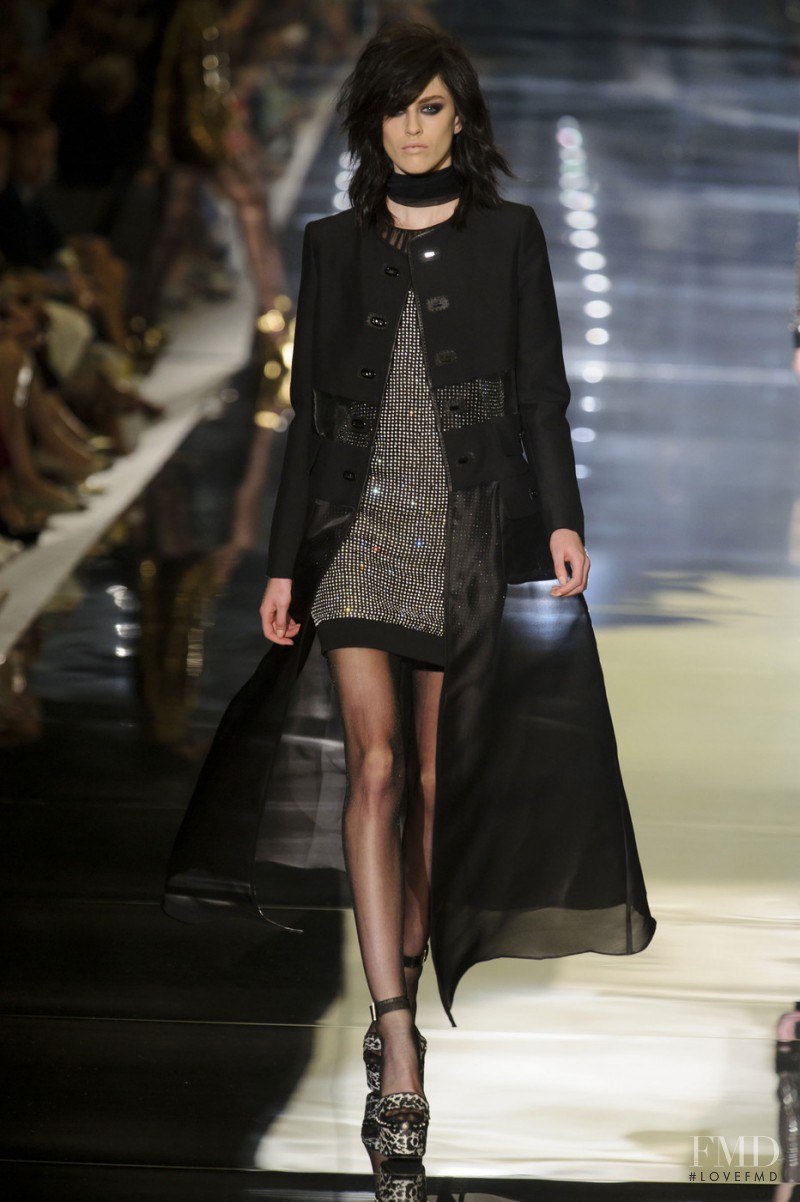 Sarah Brannon featured in  the Tom Ford fashion show for Spring/Summer 2015