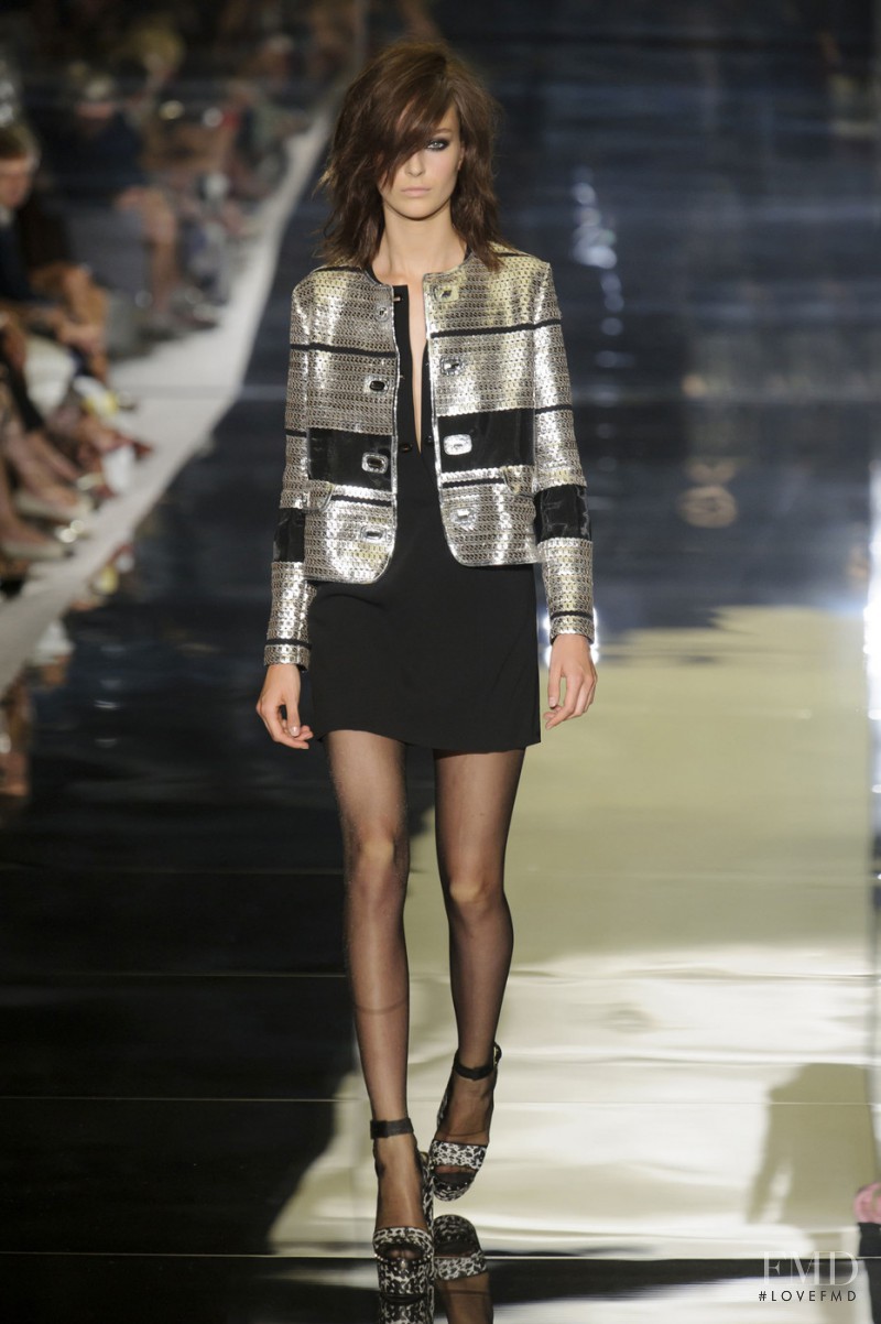 Julia Bergshoeff featured in  the Tom Ford fashion show for Spring/Summer 2015