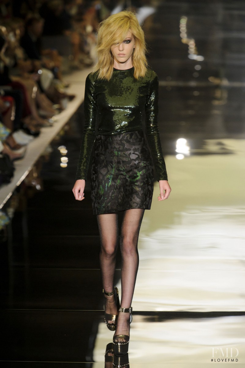 Ella Richards featured in  the Tom Ford fashion show for Spring/Summer 2015