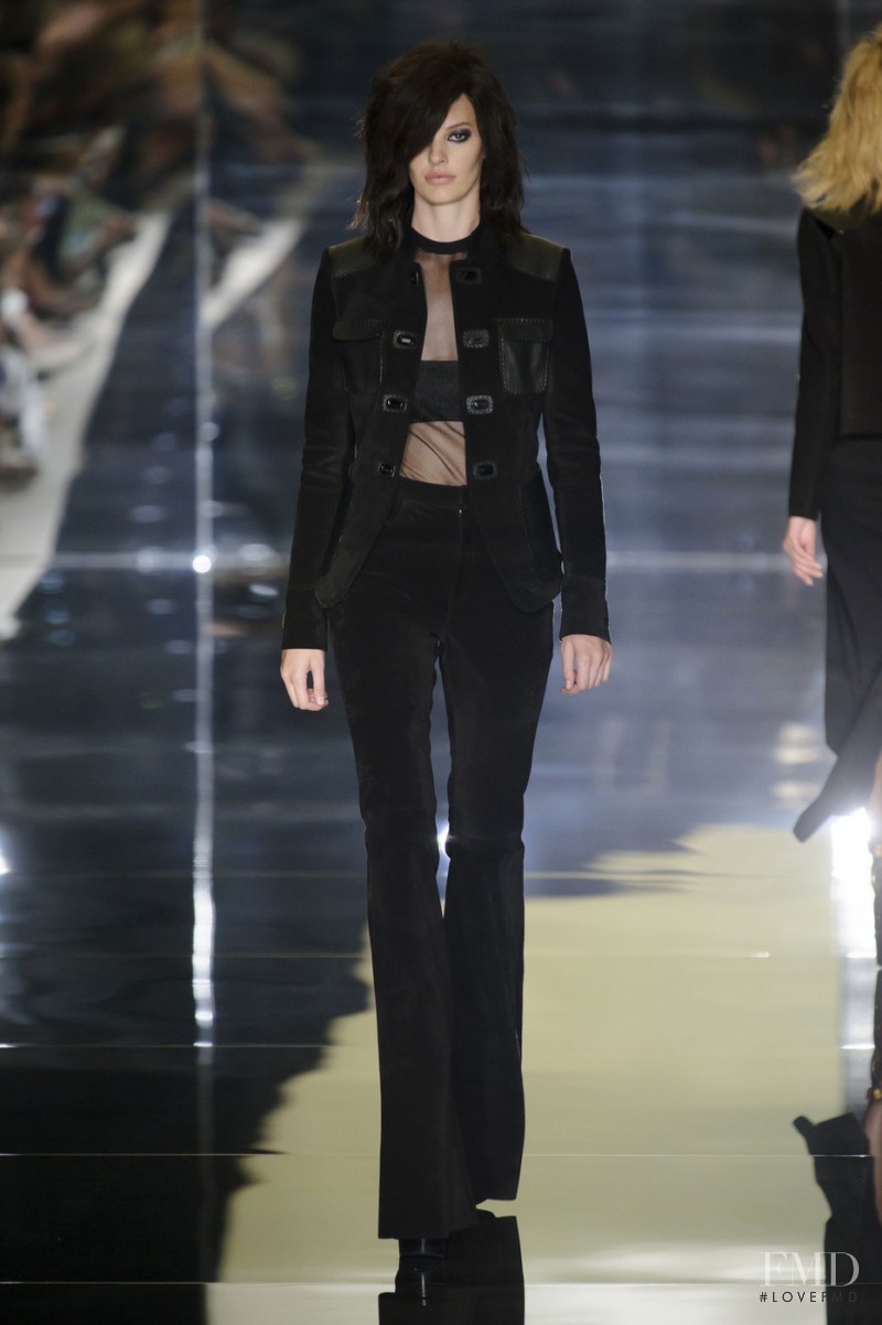 Amanda Murphy featured in  the Tom Ford fashion show for Spring/Summer 2015