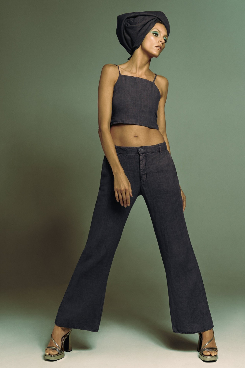 Anja Rubik featured in  the Zara lookbook for Pre-Fall 2023