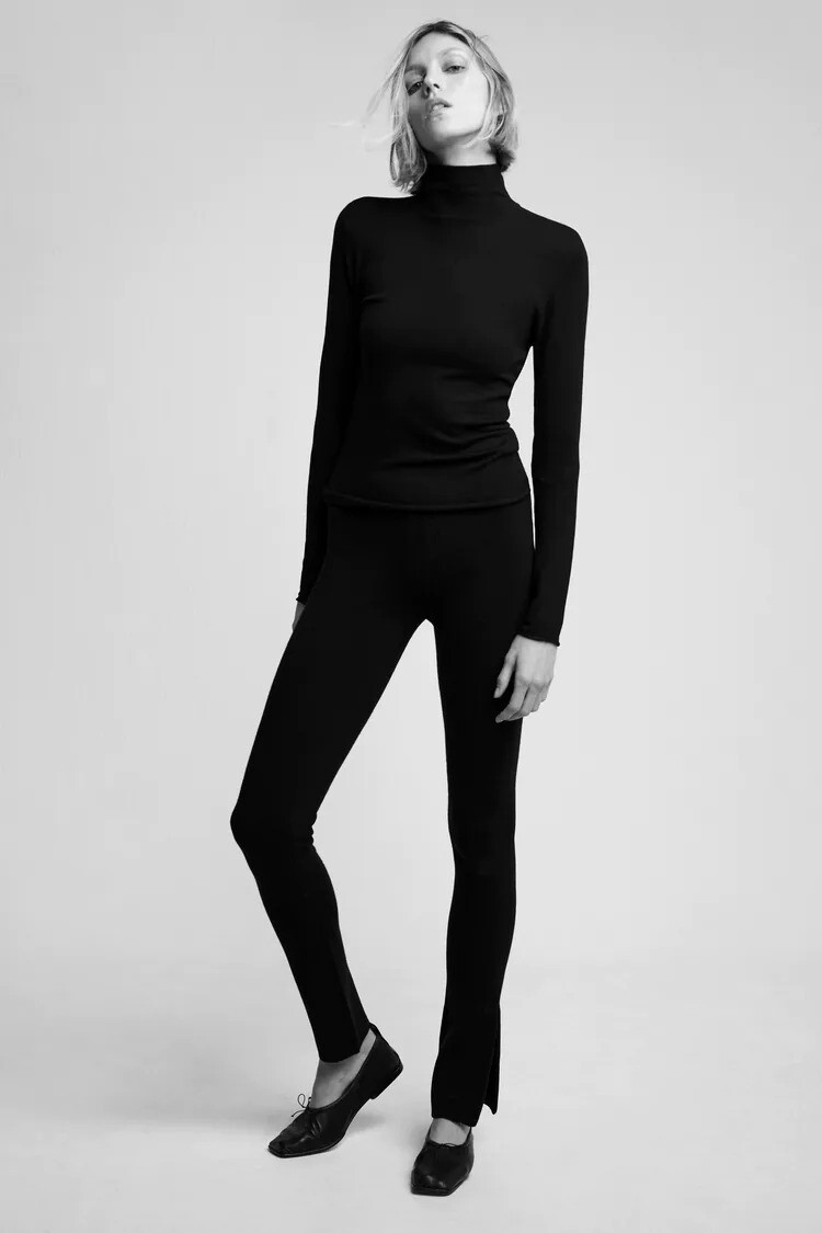 Anja Rubik featured in  the Zara lookbook for Winter 2021