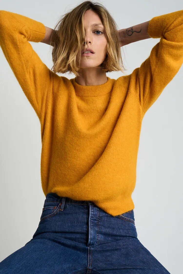 Anja Rubik featured in  the Zara lookbook for Winter 2021