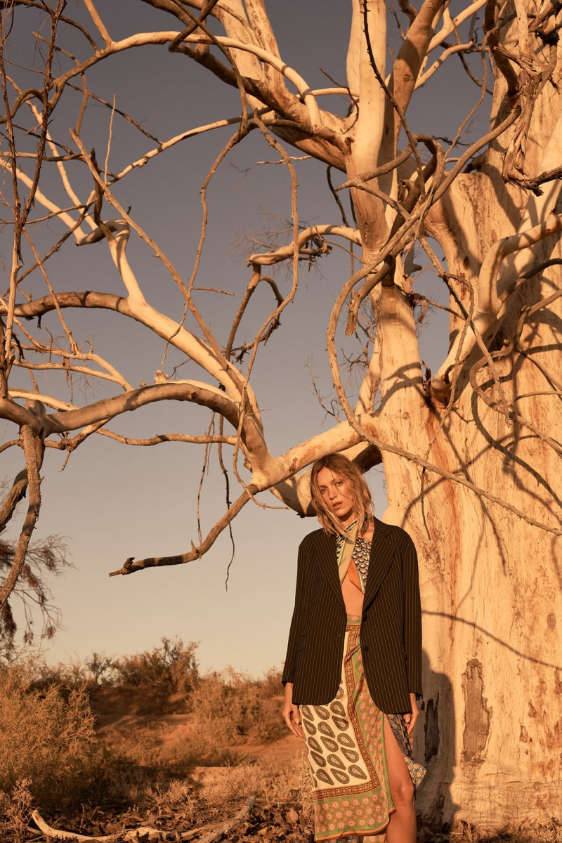 Anja Rubik featured in  the Zara lookbook for Spring/Summer 2021