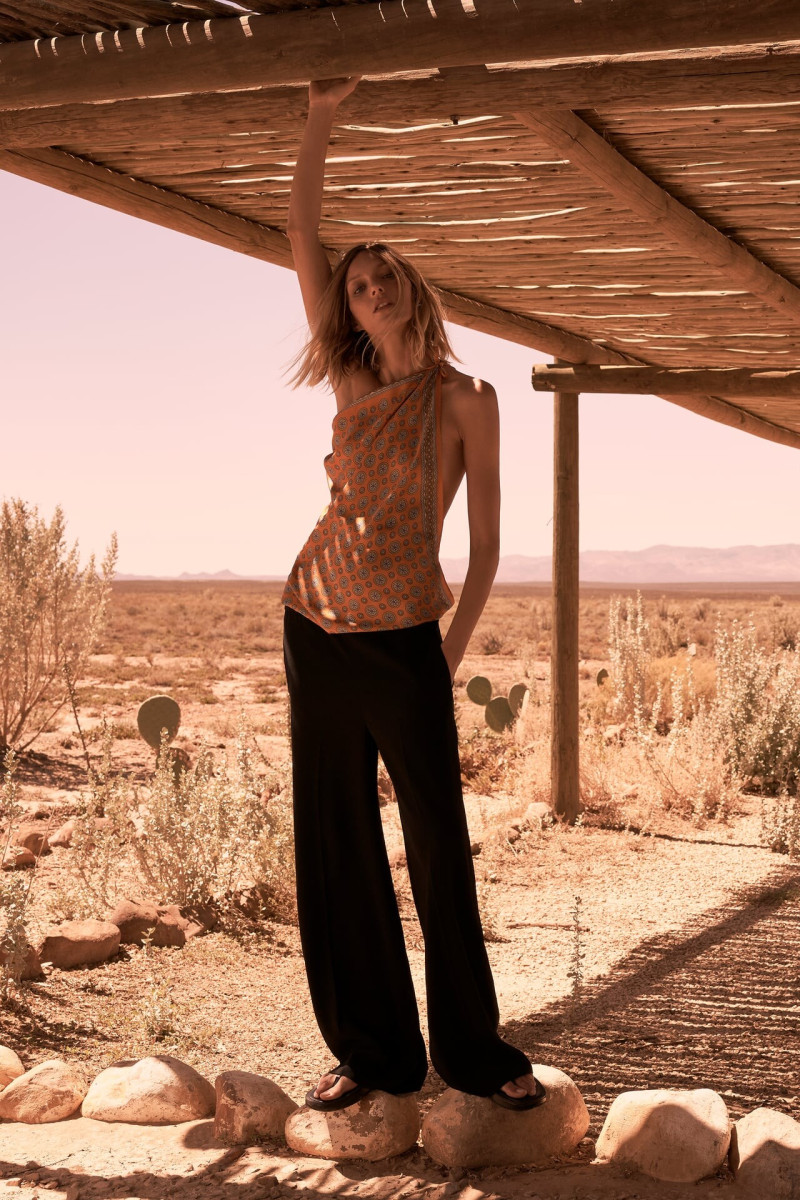 Anja Rubik featured in  the Zara lookbook for Spring/Summer 2021