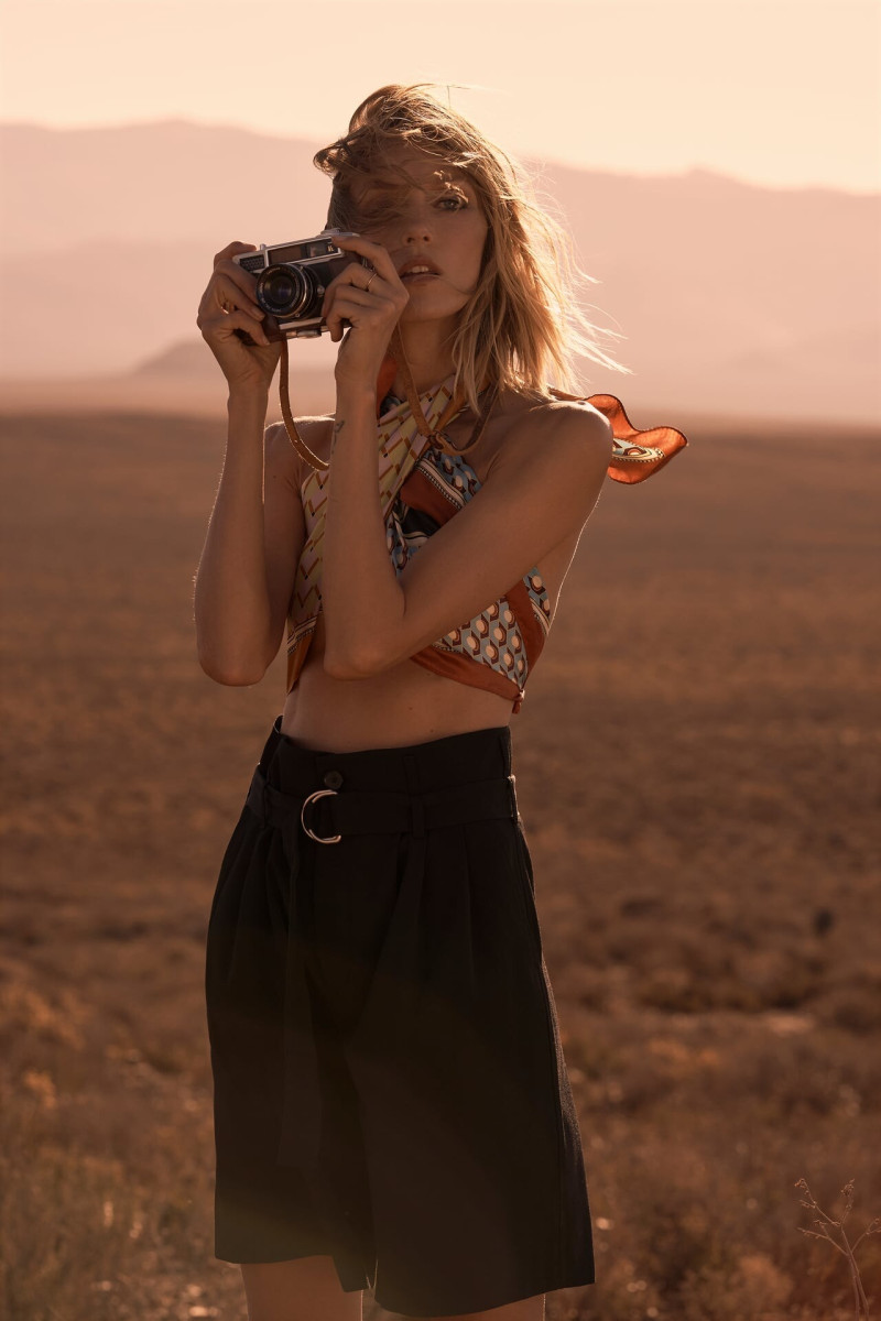 Anja Rubik featured in  the Zara lookbook for Spring/Summer 2021