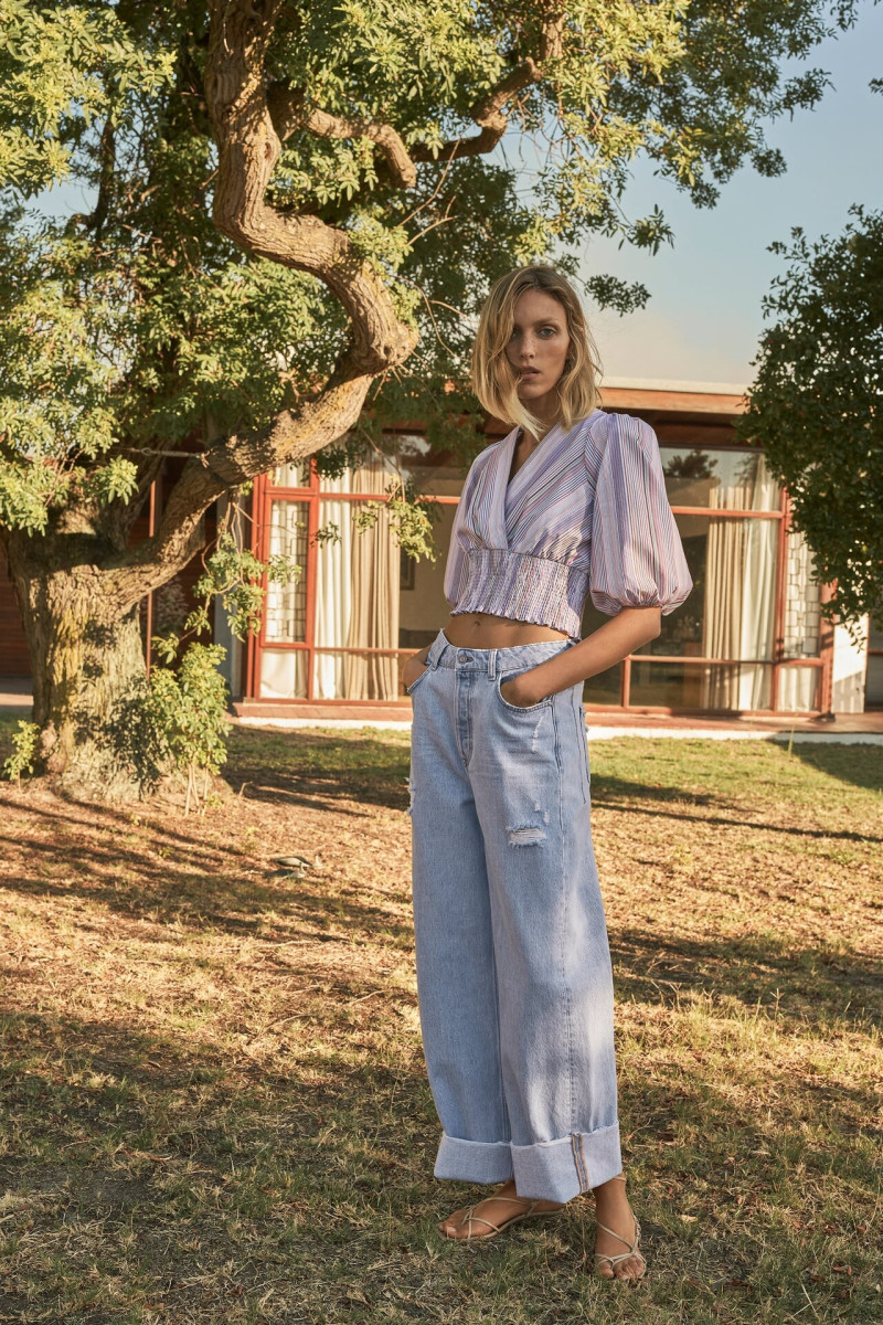 Anja Rubik featured in  the Zara lookbook for Spring/Summer 2021