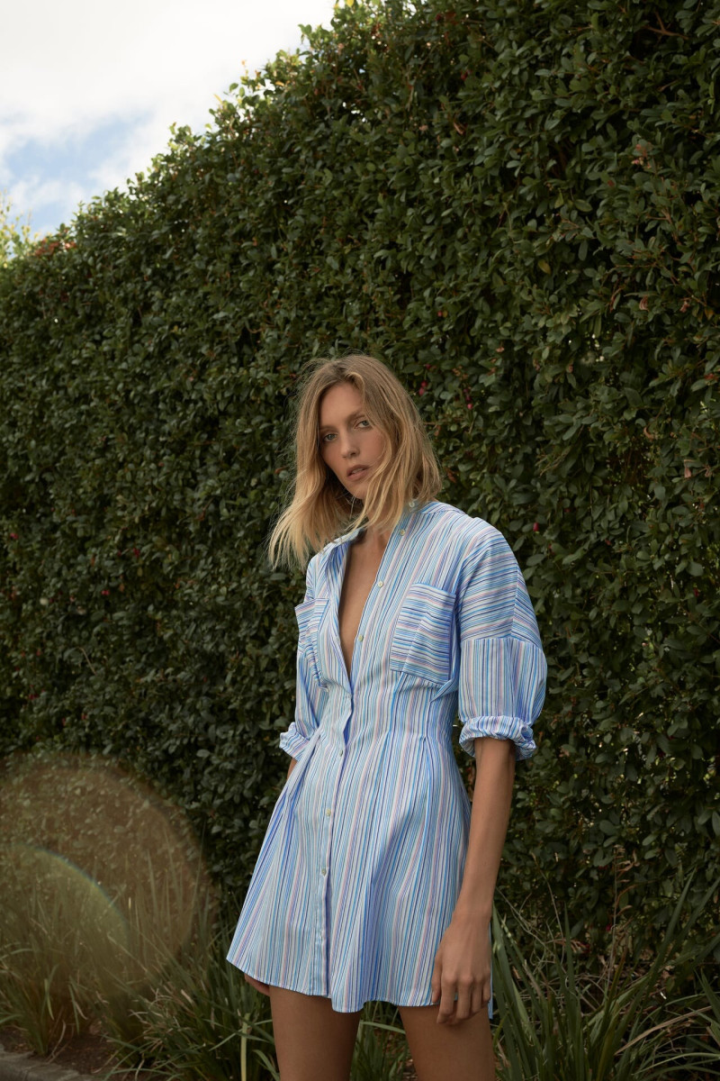 Anja Rubik featured in  the Zara lookbook for Spring/Summer 2021