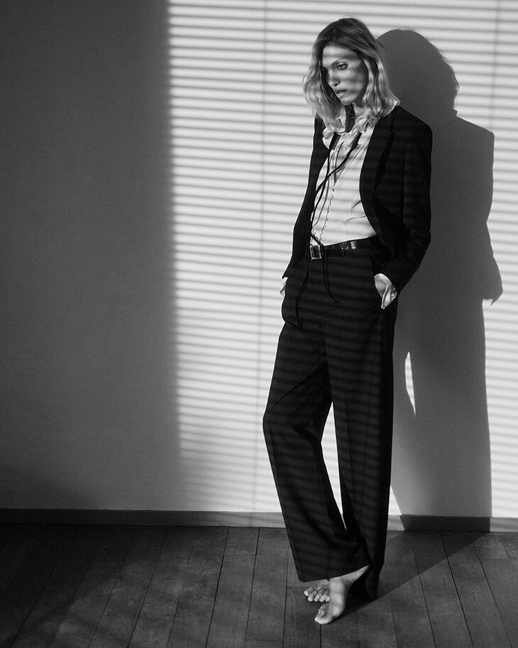 Anja Rubik featured in  the Zara lookbook for Spring 2020