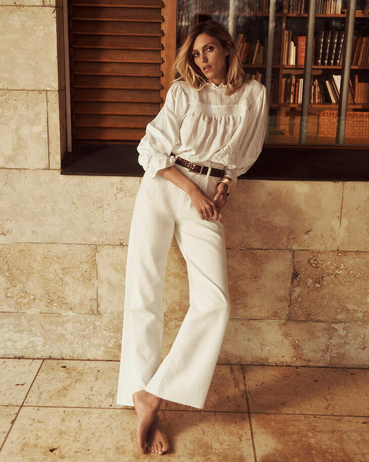 Anja Rubik featured in  the Zara lookbook for Spring 2020