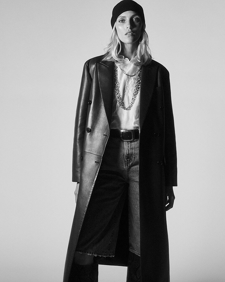 Anja Rubik featured in  the Zara lookbook for Spring 2020