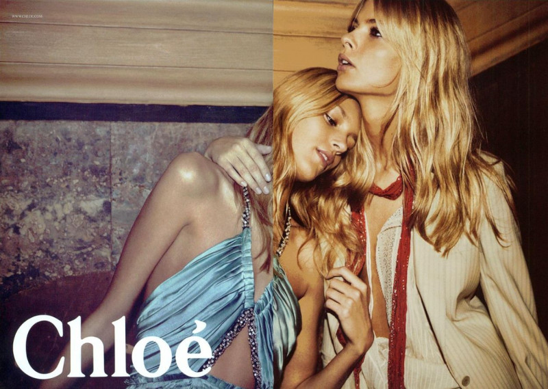 Anja Rubik featured in  the Chloe advertisement for Spring/Summer 2005