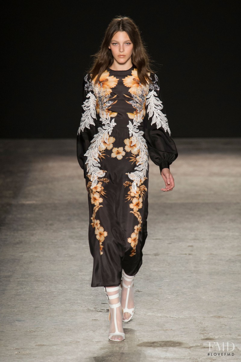 Vittoria Ceretti featured in  the Francesco Scognamiglio fashion show for Spring/Summer 2015