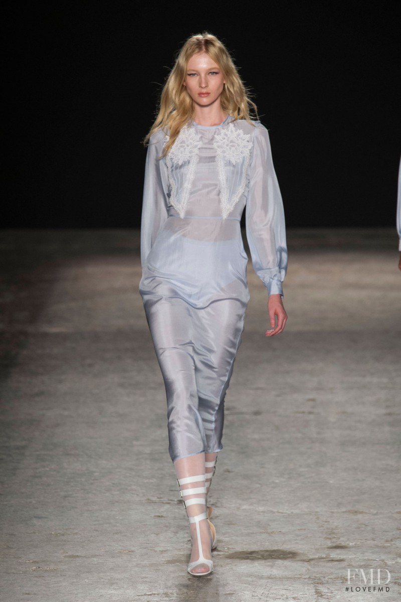 Nastya Sten featured in  the Francesco Scognamiglio fashion show for Spring/Summer 2015