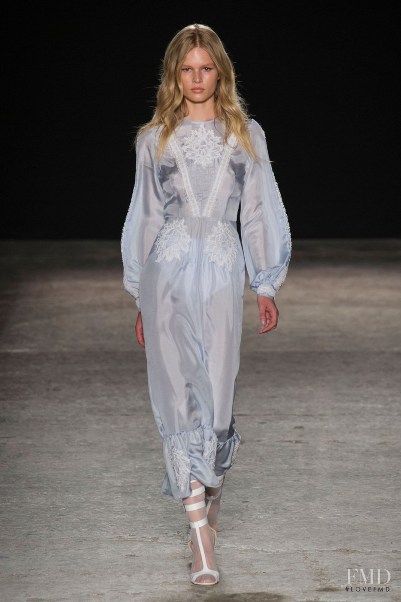 Anna Ewers featured in  the Francesco Scognamiglio fashion show for Spring/Summer 2015