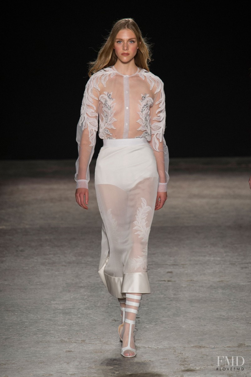 Hedvig Palm featured in  the Francesco Scognamiglio fashion show for Spring/Summer 2015