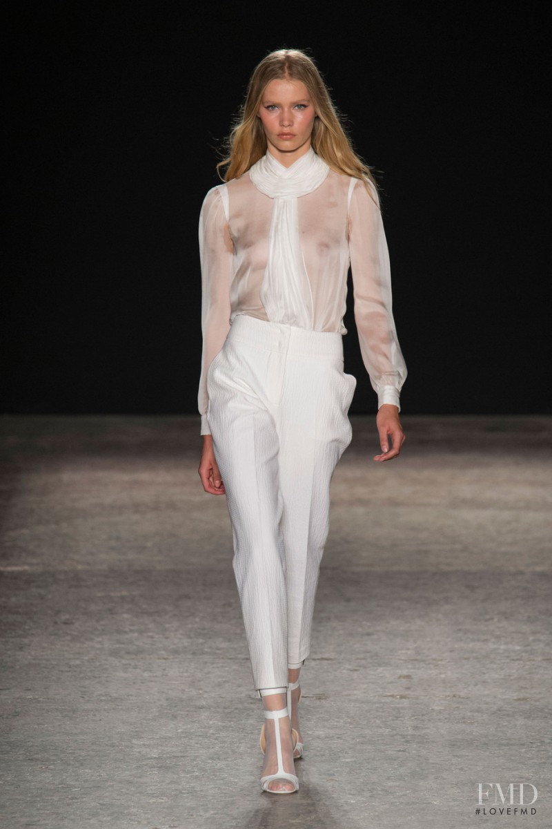Kirstin Kragh Liljegren featured in  the Francesco Scognamiglio fashion show for Spring/Summer 2015
