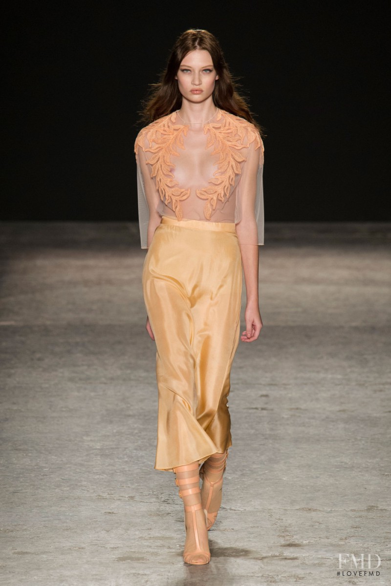 Lieke van Houten featured in  the Francesco Scognamiglio fashion show for Spring/Summer 2015