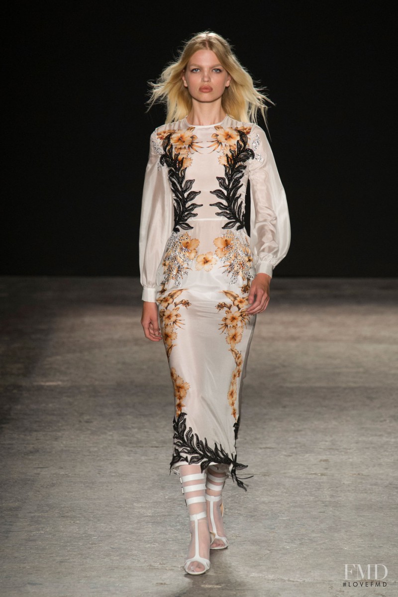 Daphne Groeneveld featured in  the Francesco Scognamiglio fashion show for Spring/Summer 2015