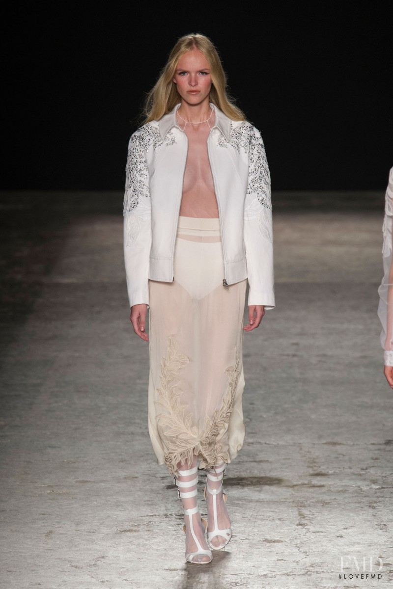 Sigrid Cold featured in  the Francesco Scognamiglio fashion show for Spring/Summer 2015