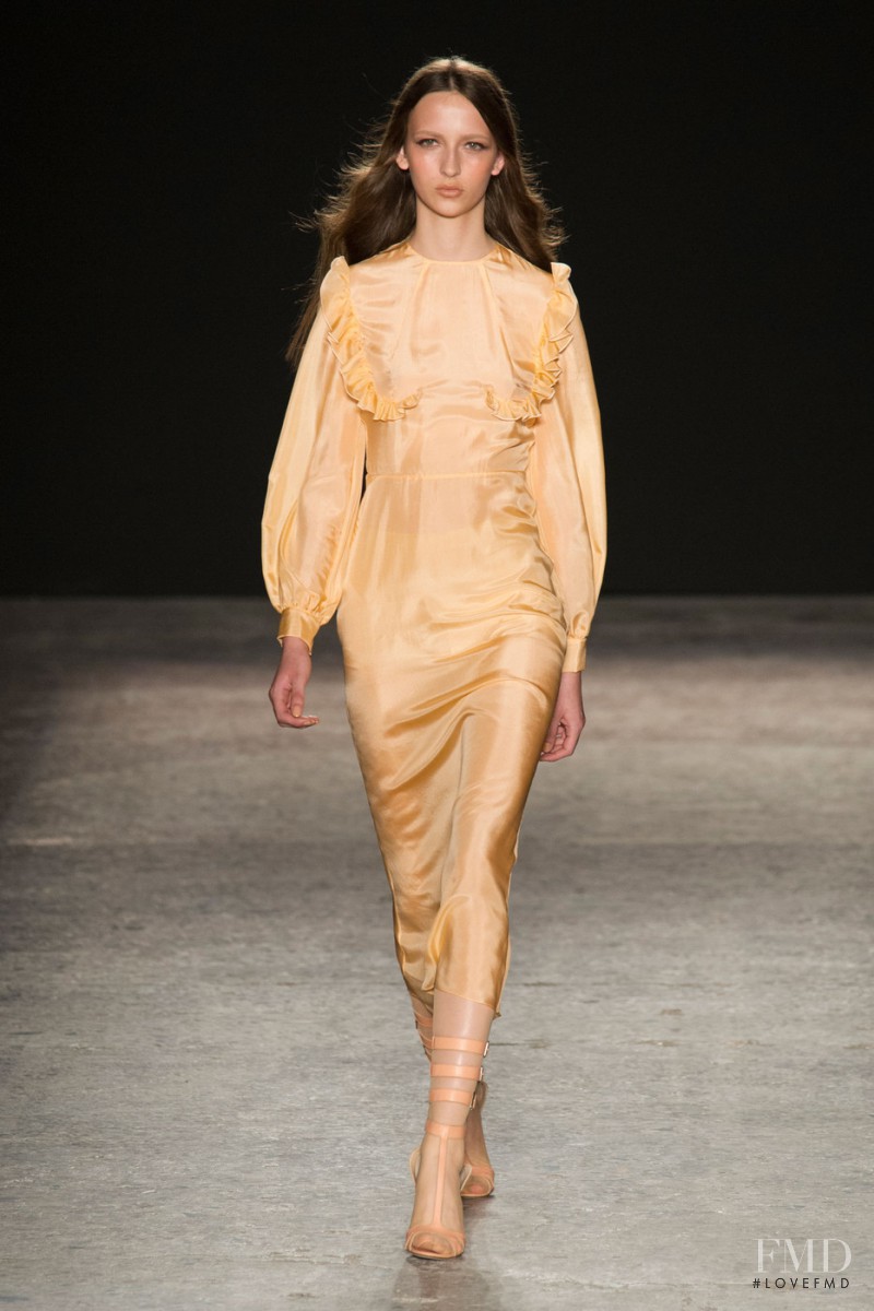 Waleska Gorczevski featured in  the Francesco Scognamiglio fashion show for Spring/Summer 2015
