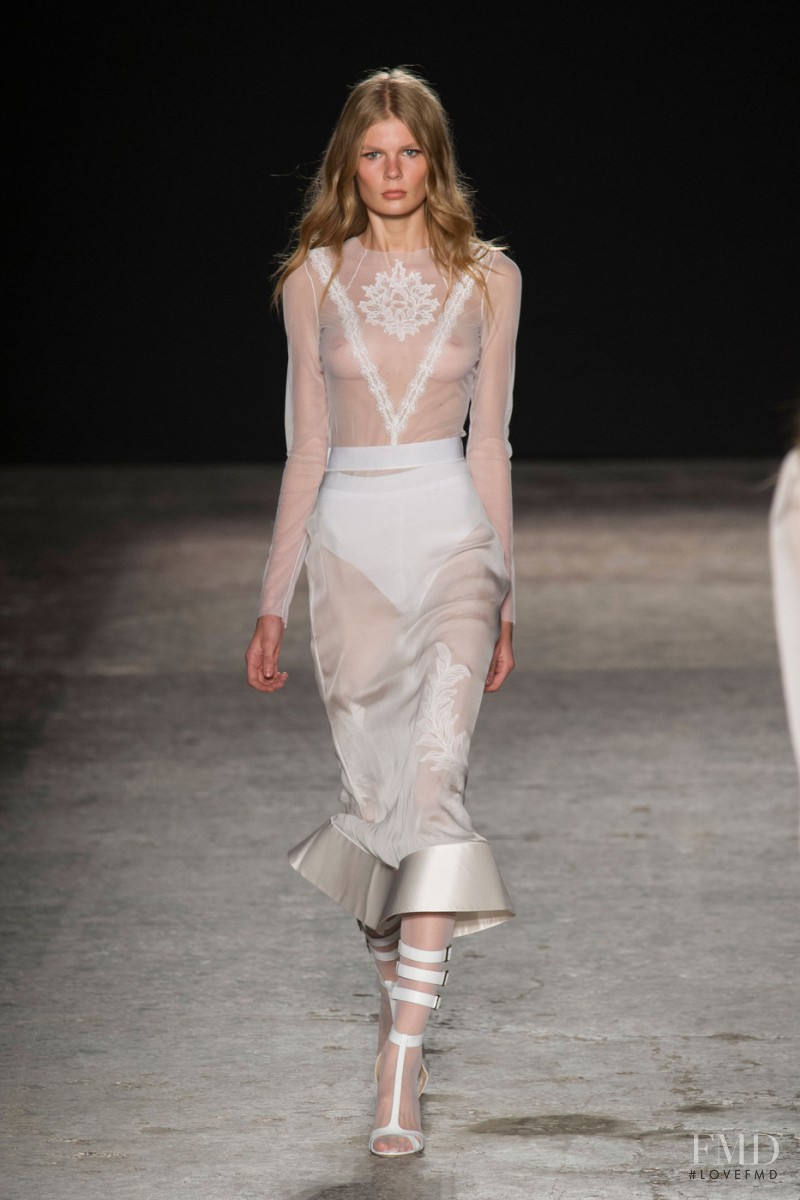 Alexandra Elizabeth Ljadov featured in  the Francesco Scognamiglio fashion show for Spring/Summer 2015