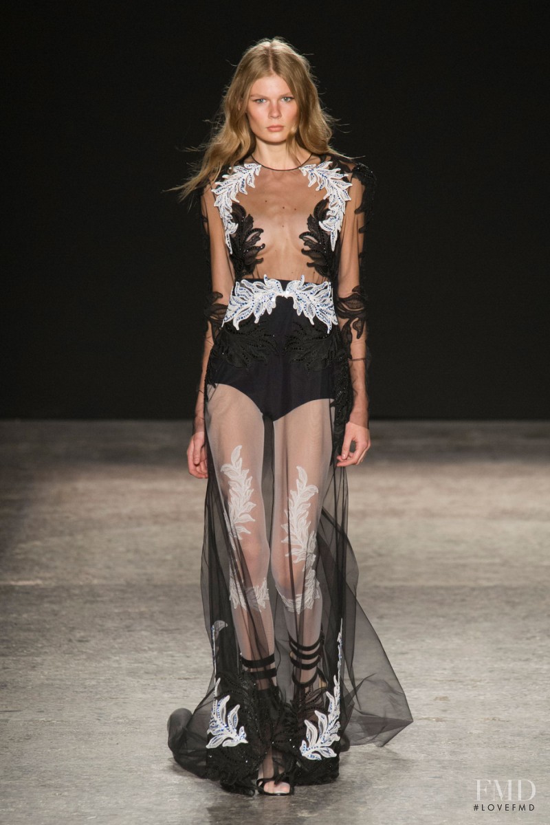 Alexandra Elizabeth Ljadov featured in  the Francesco Scognamiglio fashion show for Spring/Summer 2015