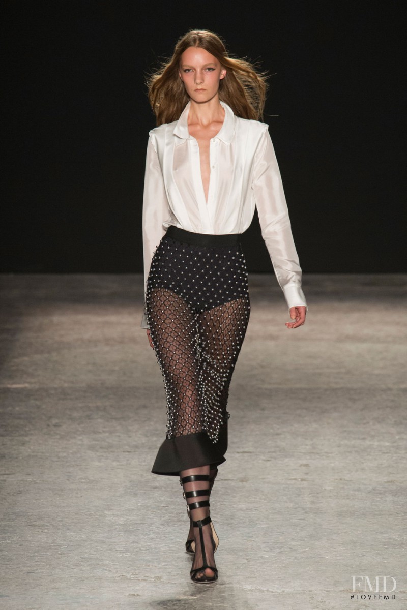 Irina Liss featured in  the Francesco Scognamiglio fashion show for Spring/Summer 2015