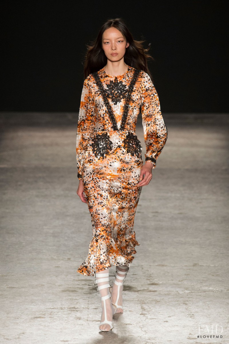 Fei Fei Sun featured in  the Francesco Scognamiglio fashion show for Spring/Summer 2015