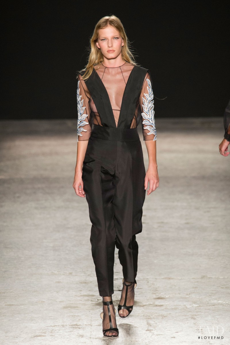 Marique Schimmel featured in  the Francesco Scognamiglio fashion show for Spring/Summer 2015