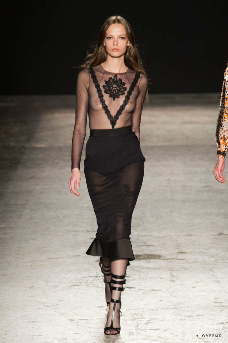 Mina Cvetkovic featured in  the Francesco Scognamiglio fashion show for Spring/Summer 2015