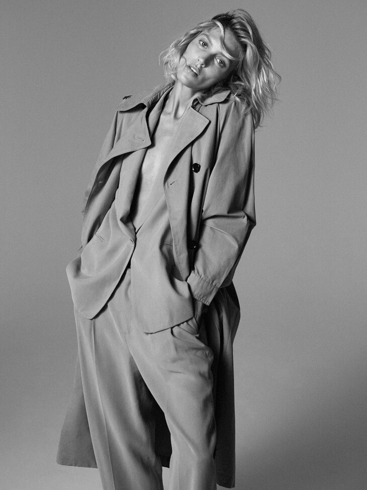 Anja Rubik featured in  the Zara advertisement for Autumn/Winter 2020