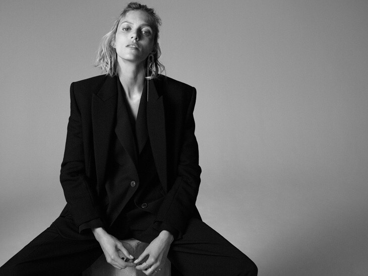 Anja Rubik featured in  the Zara advertisement for Autumn/Winter 2020