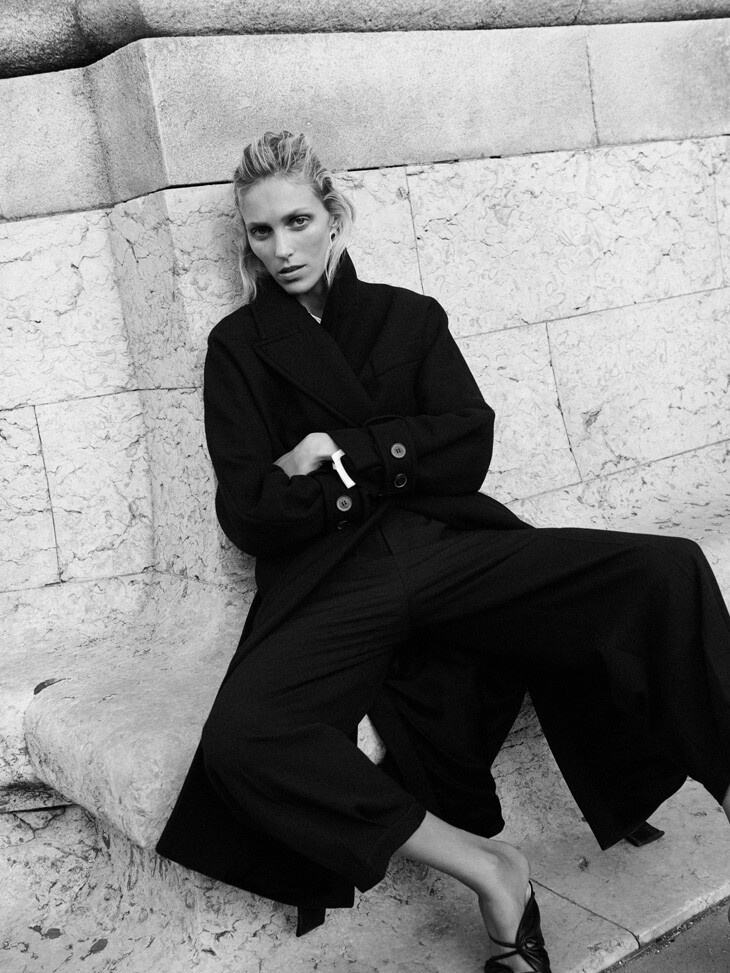 Anja Rubik featured in  the Zara advertisement for Autumn/Winter 2020